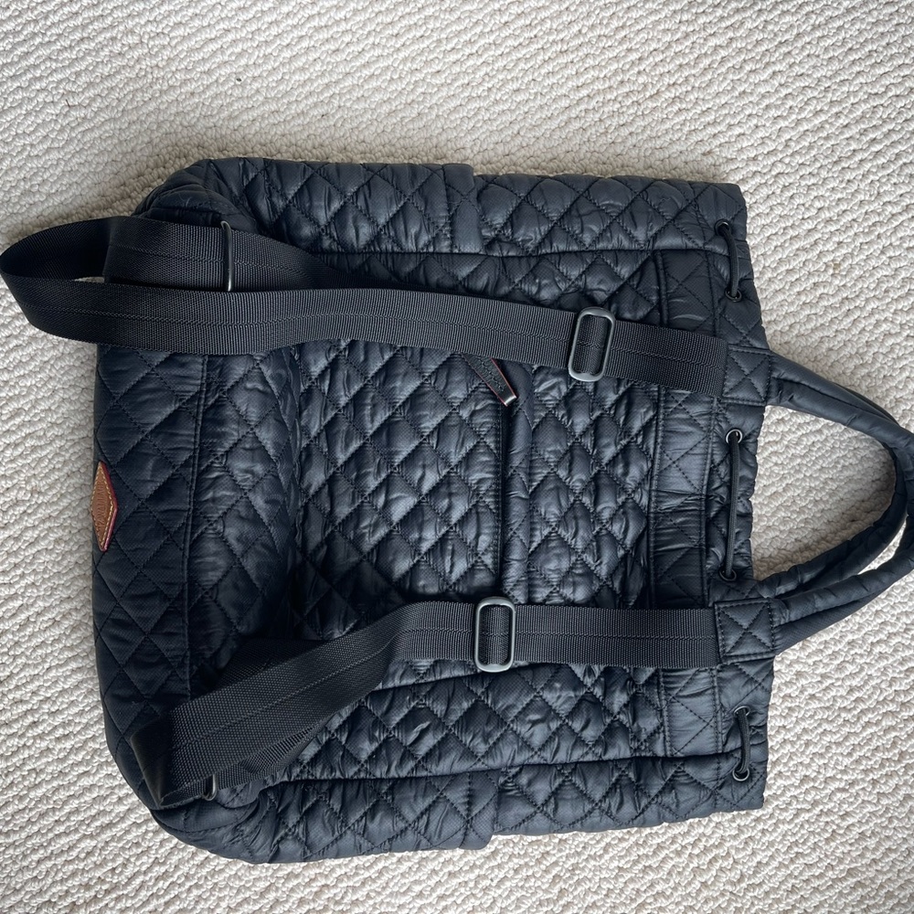 MZ Wallace Black Metro Convertible Backpack EUC.